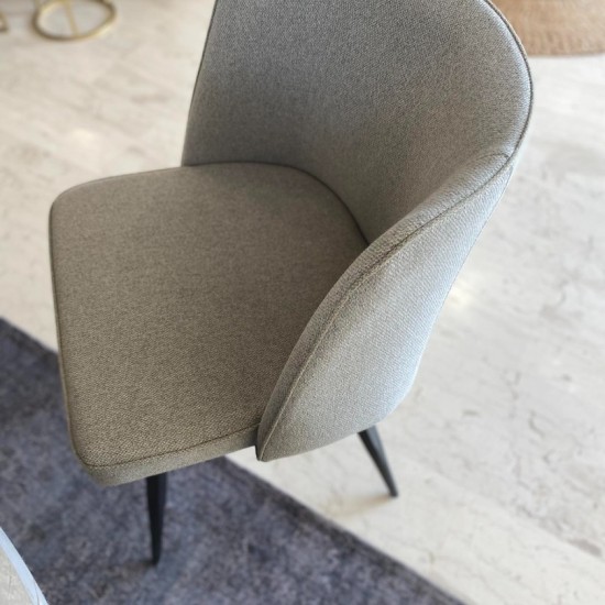 Liza καρέκλα - πολυθρόνα γκρι 52χ46χ85Η