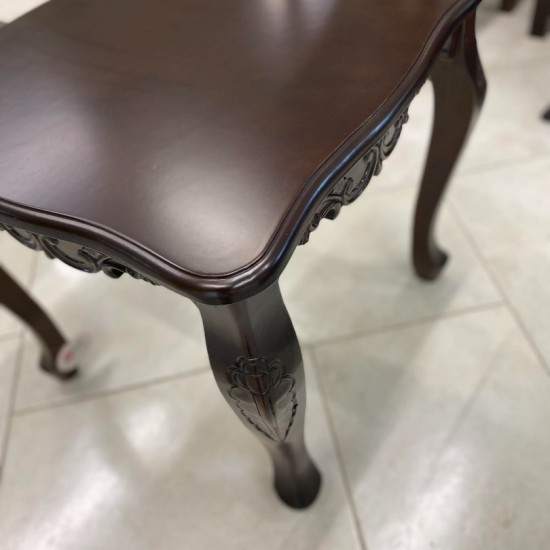 Τραπεζάκι Σαλονιού Βοηθητικό Σκαλιστό Τετράγωνο 56x56x50H