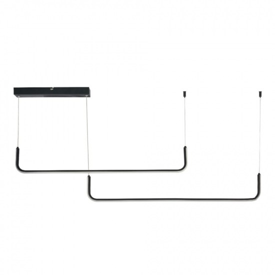 VIVA 1 ΚΡΕΜΑΣΤΟ ΦΩΤΙΣΤΙΚΟ LED ΜΕΤΑΛΛΟ ΜΑΥΡΟ 145cm