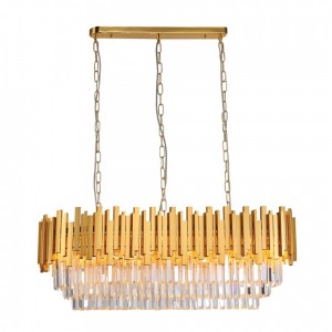 ARISTO ΚΡΕΜΑΣΤΟ ΦΩΤΙΣΤΙΚΟ 12ΦΩΤΟ ΚΡΥΣΤΑΛΛΟ ΑΛΟΥΜΙΝΙΟ ΧΡΥΣΟ 100cm