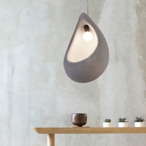 FIREDROP ΚΡΕΜΑΣΤΟ ΦΩΤΙΣΤΙΚΟ 1ΦΩΤΟ FIBERGLASS ΓΚΡΙ 38x55cm