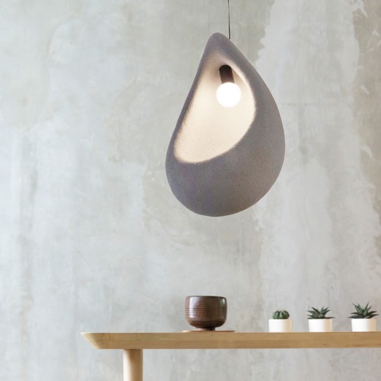 FIREDROP ΚΡΕΜΑΣΤΟ ΦΩΤΙΣΤΙΚΟ 1ΦΩΤΟ FIBERGLASS ΓΚΡΙ 38x55cm