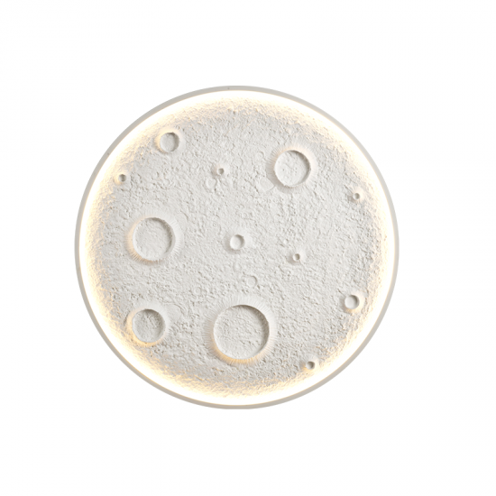 MOON ΕΠΙΤΟΙΧΙΟ ΦΩΤΙΣΤΙΚΟ LED ΓΥΨΙΝΟ ΦΥΣΙΚΟ Φ60x7cm