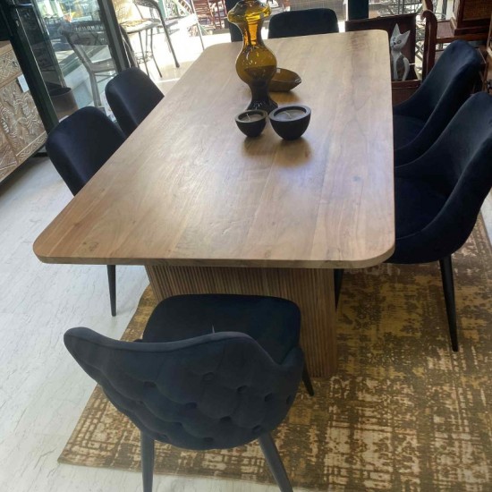 ΣΕΤ AVRA ΤΡΑΠΕΖΑΡΙΑ ΜΕ 6 ΚΑΡΕΚΛΕΣ  200,5Χ100Χ72Η