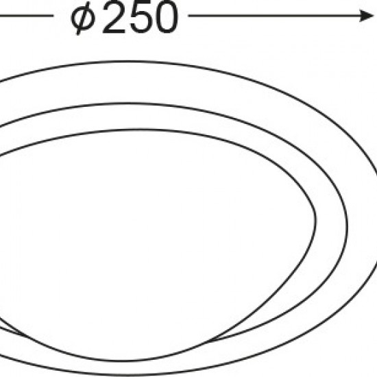 ΠΛΑΦΟΝΙΕΡΑ ΑΚΡΥΛΙΚΗ ΣΤΡΟΓΓΥΛΗ Φ27CM 1XE27