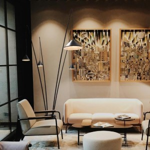 ΔΑΠΕΔΟΥ 4ΦΩΤΟ ΜΑΥΡΟ ΜΕΤΑΛΛΟ ΚΑΙ ΡΗΤΙΝΗ D100 H250cm 4ΧE27 DELIA