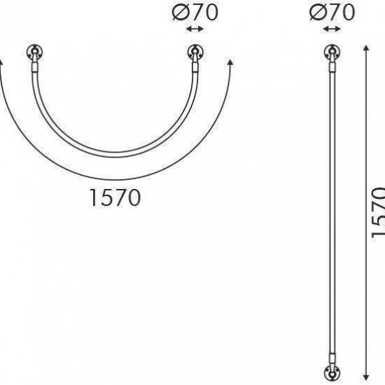 ΦΩΤΙΣΤΙΚΟ ΤΟΙΧΟΥ LED 16W 3000K 980LM MALPO ΜΕΤΑΛΛΙΚΟ + ΣΙΛΙΚΟΝΗ IP20 D4*H160