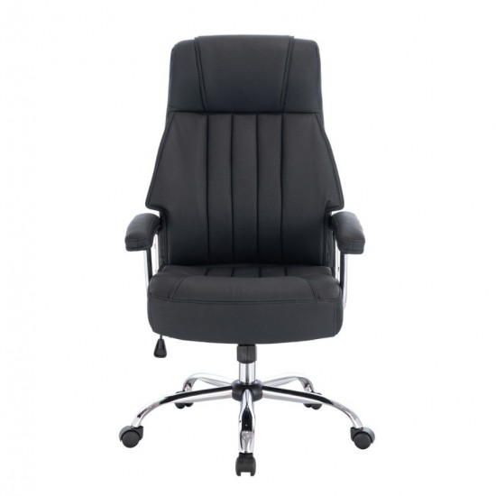 ΚΑΡΕΚΛΑ ΓΡΑΦΕΙΟΥ ΜΑΥΡΟ ΧΡΩΜΙΟ 65x70xH123cm