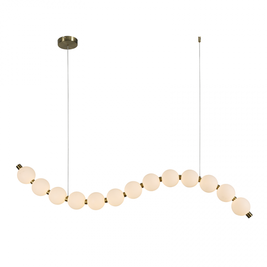 ARTEMIS ΚΡΕΜΑΣΤΟ ΦΩΤΙΣΤΙΚΟ LED ΑΚΡΥΛΙΚΟ ΑΛΟΥΜΙΝΙΟΥ ΧΡΥΣΟ 142,8x100cm