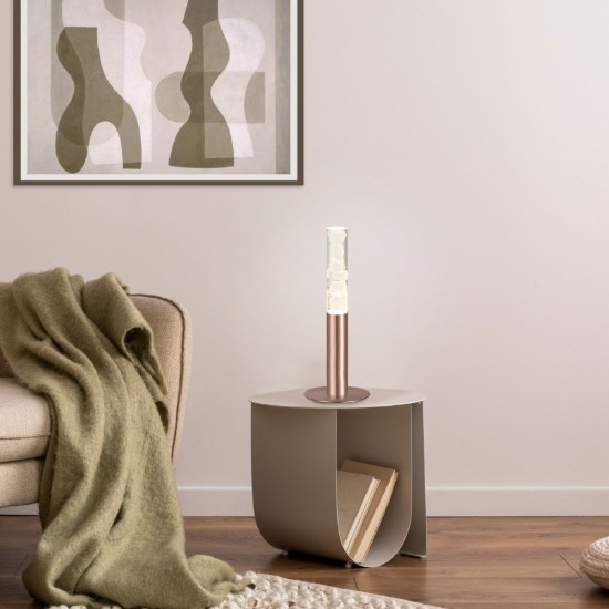 ΦΩΤΙΣΤΙΚΟ ΕΠΙΤΡΑΠΕΖΙΟ ΧΑΛΚΙΝΟ ΑΛΟΥΜΙΝΙΟY  2700K 350LM IP20 150X150X380MM