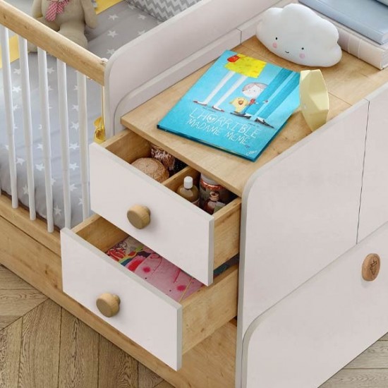 Βρεφική κούνια  With Telescopic Rail 1.64x0.78x0.9H