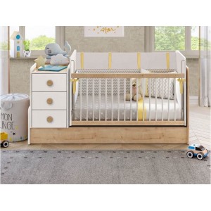 Βρεφική κούνια  With Telescopic Rail 1.64x0.78x0.9H