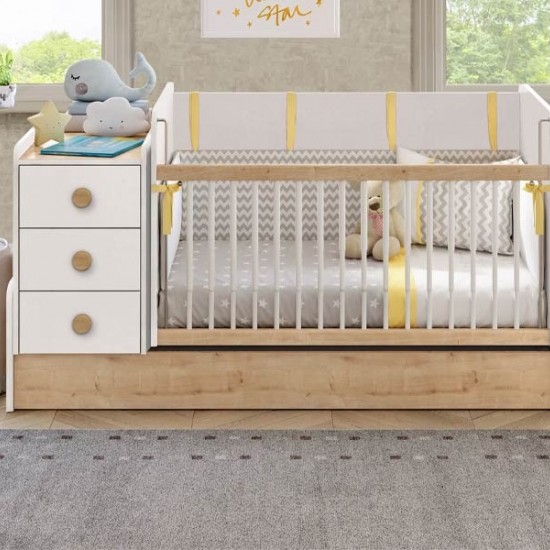 Βρεφική κούνια  With Telescopic Rail 1.64x0.78x0.9H