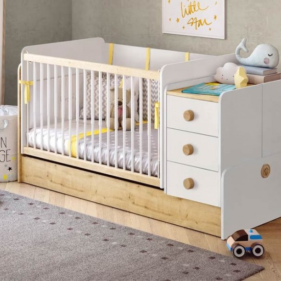 Βρεφική κούνια  With Telescopic Rail 1.64x0.78x0.9H