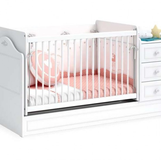 Βρεφική κούνια With Telescopic Rail (0.70 Χ 1.15) (0.70 Χ 1.60)