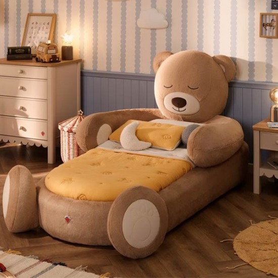 Παιδικό κρεβάτι Teddy bed  με στρώμα