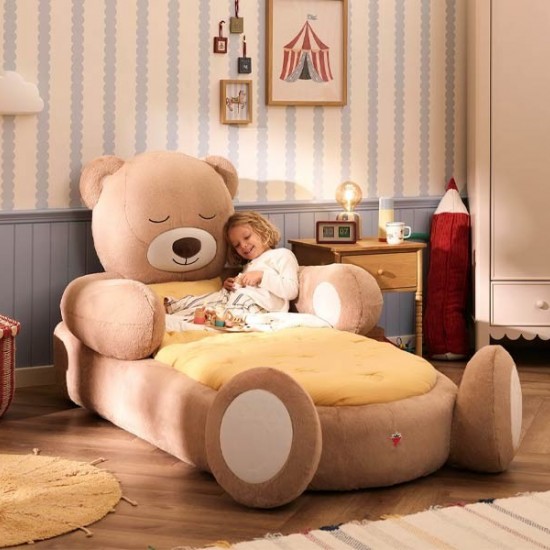 Παιδικό κρεβάτι Teddy bed  με στρώμα